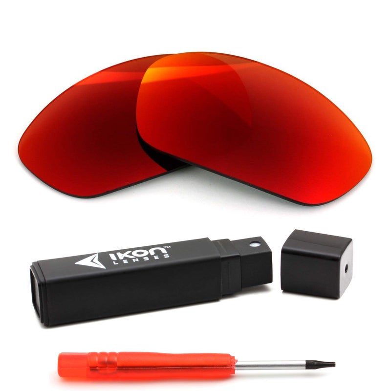 IKON LENSES Replacement Lenses For Oakley Juliet Sunglasses (Polarized) (+ Red Mirror) - Image 1